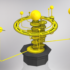 Solar System.png Archivo 3D Orrery del Sistema Solar・Modelo para descargar y imprimir en 3D