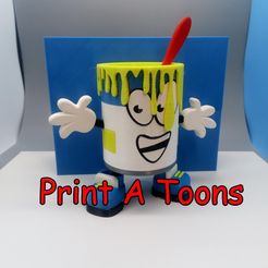 Pete.jpg STL file Peter Paint - Print A Toons・Template to download and 3D print