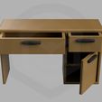 DH_desk02_3.jpg Classic Desk with functional door/drawers mono/multi color 3D 3MF file