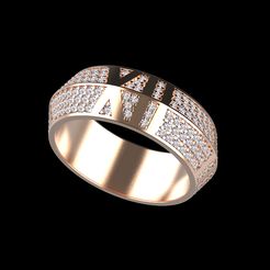 Tiffany T True wide ring 13 sizes 3D model 3D printable