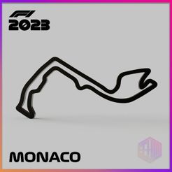 CIRCUITO-MONACO-F.jpg Fichier STL CIRCUIT DE MONACO / COLLECTION CIRCUIT F1 2023・Plan pour imprimante 3D à télécharger