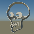 Skull1.png Iconic Halloween Skull Imprint Cookie Cutter - Unleash Spooky Elegance