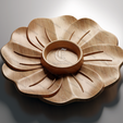 A.png Flower Shaped Tray V2 - 3D STL Files For CNC and 3D Printer