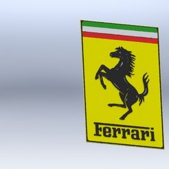 preview.JPG Free 3D file Ferrari symbol・3D printing idea to download, gadhiyavinay88