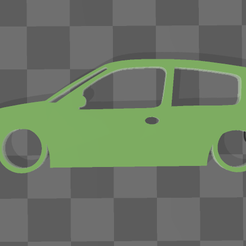 clio-f2.png STL file Key ring Renault Clio 2・3D printing idea to download, 3DWorldTenerife
