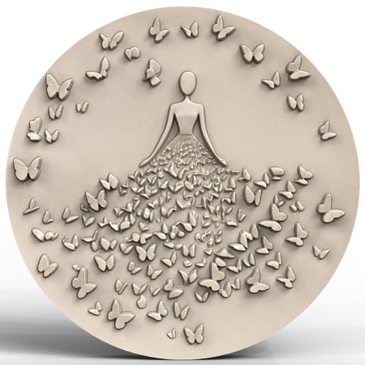 3D Model STL File for CNC Router/Laser & 3D Printer A Dress Made of  Butterflies Moving STL File for 3D printing and CNC machining - Laser  cuttingCults