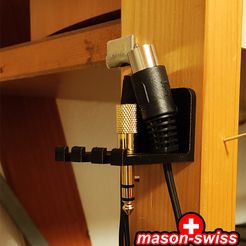 kabelhalter.jpg Free STL file HiFi, Audio, Cable holder・3D printer model to download