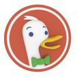 DuckDuckGo.jpg Free STL file DuckDuckGo・3D printing template to download