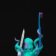 DSC01646.jpg Octopus Toothbrush Holder - Standing