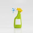 Cleaning-Spray-bottle-02.jpg Bottiglia spray per la pulizia Modello 3d