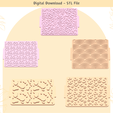 Texture-mat-4.png Texture Mat Bundle | STL File | Clay Embossing Stamp | Unique Pattern | Polymer Clay Earrings | Clay Tools
