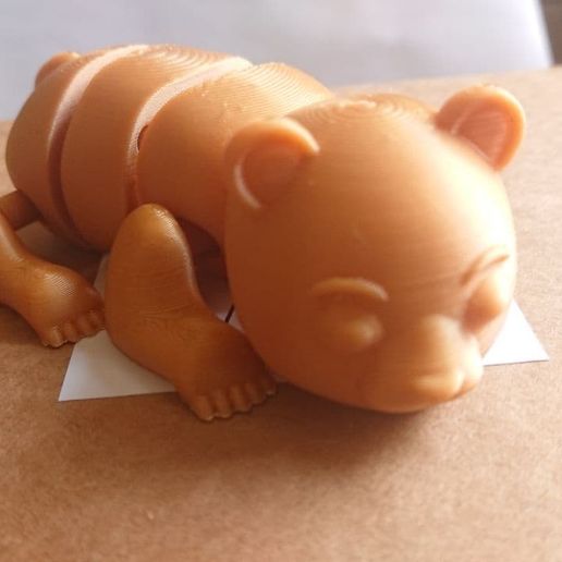 ARTICULATED LITTLE GRIZZLY - FLEXI PRINT-IN-PLACE ARTICULATED LITTLE GRIZZLY BEAR 3D model