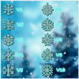 ALL-VERSIONS-SNOWFLAKES.png Snowflakes - Christmas Ornament Pixelated Set
