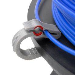 89ef69c795ca89a470531e49c080ebf3_display_large.jpg Free STL file Khaleesi Clip Dual Sized Filament Clip 1.75 & 2.85mm・3D print object to download