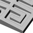 Onlay-relif-Givenchy-logo-08.jpg Square greek key onlay relief logo tile 3D print model