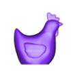 Huhn Basismodell 1 v5.stl Chicken for decoration, three variants