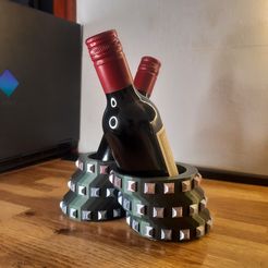 20230320_143922.jpg Archivo STL Porta vino doble・Objeto de impresión 3D para descargar