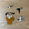 IMG_6540.jpg Mocking dog and ducks from the NES game Duck Hunt to personalize a frame
