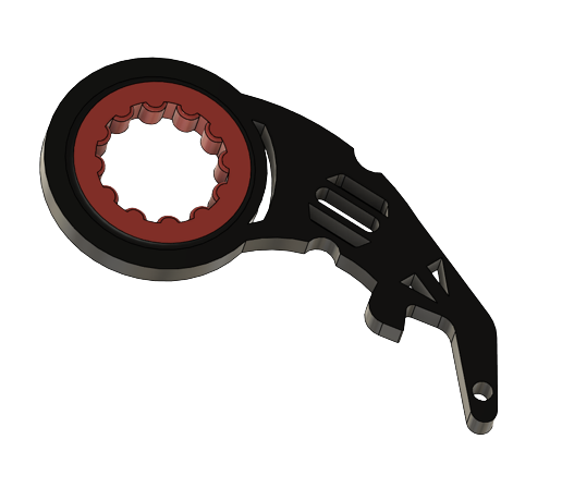 Bottle Opener Karambit Keychain Spinner TikTok No bearing - 3D model önizlemesi