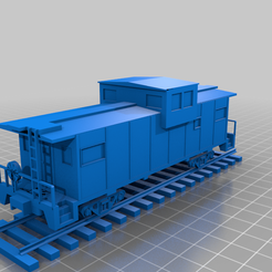 caboose_extended_view.png Free STL file Ho train extended view Caboose・3D printable model to download