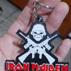 Impreso.jpeg STL file Iron Maiden Keychain・3D printable model to download