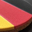 IMG_9730.jpg Tricolor ( Germany Austria Netherlands France Hungary Italy Romania Estonia ) - Flag Coaster
