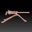 m1919tripodside1.jpg M1919 Browning 30 cal Machine Gun Royalty Free Version