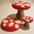 Mushroom-Table-Pic1.jpg Tabletop Toadstool - Cottagecore Fungi Mushroom Table for Home and Office