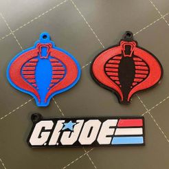 GIJoeKeychain.JPG Fichier STL gratuit GI Joe & Cobra Keychains・Objet imprimable en 3D à télécharger