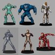 page5.jpg Ironman Super Pack x36 Figures - low poly 3d print