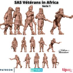 SAS1.jpg Archivo 3D SAS veteranos en africa WW2 - 28mm・Objeto de impresión 3D para descargar