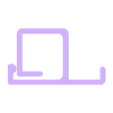 cable_holder.stl Cable holder for office desks with 25mm desk top thickness