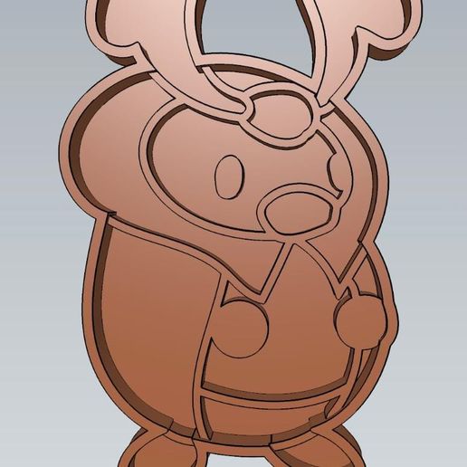Amazing Pokemon Kricketot Cookie Cutter Stamp Cake Decorating - 3D model önizlemesi