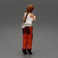 Girl-0004.jpg 3D file Woman farmer cutting tree with big scissors・3D print model to download