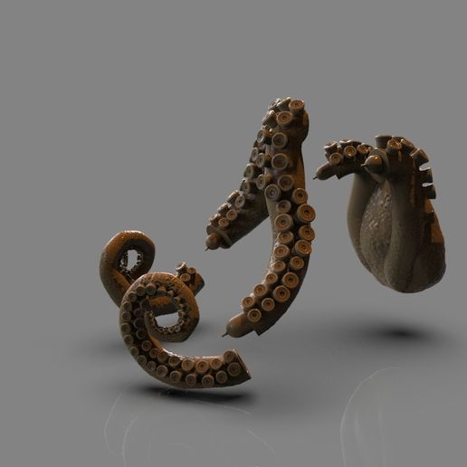 untitled.2527.jpg 3D file Lovecraft Tentacles Creature Holder・3D printable model to download, PaburoVIII