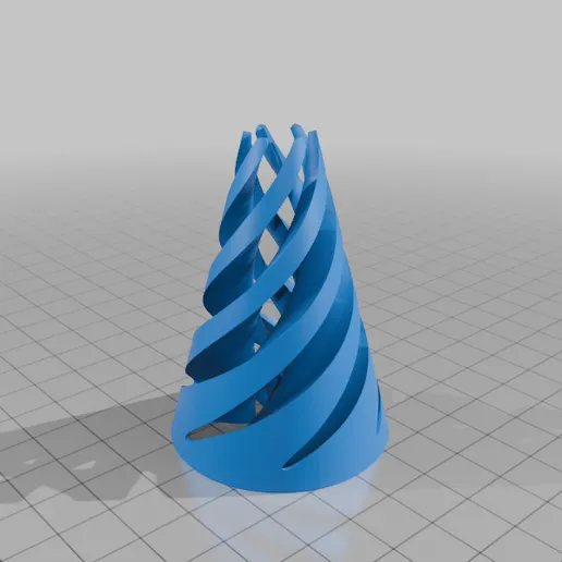 cone4.webp Cône spiralé imprimable en 3D - Jouet anti-stress pour la concentration et la relaxation