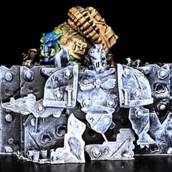 IMG_7100.jpeg ORK KOMMANDOS ORK-THEMED KILL TEAM BARRICADE SET - SET OF 3 BARRIERS