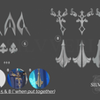 6.png Neuvillette Accessories Bundle  for Cosplay - Genshin Impact - Instant Download STL Files for 3D Printing