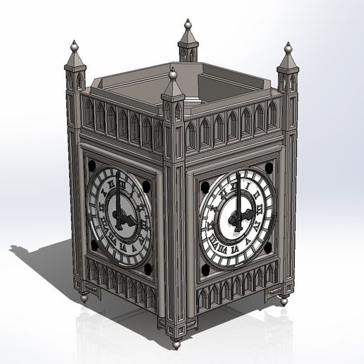 STL file BigB Tower clock Zone Mortalis 28mm 🕰️ ・Model to download and ...