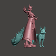 00a.png KIRIKO KAMORI and KITSUNE - OVERWATCH 2 ULTRA DETAILED MESH STL 3D print model