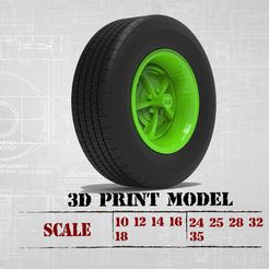 0.jpg 3D print CLASSIC WHEELS Tire and Rim