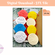 easter-pack-01-cookie-stamps-2.png Easter Cookie Stamps | Fondant Stamp Embosser | Polymer Clay Stamps | Icing Stamps | 3d Print Digital STL File | Stamp STL File