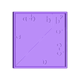 aSquaredMinusbSqared_Board.stl a^2 - b^2 = (a+b)(a-b), Algebraic Formula