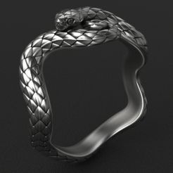 1.jpg Fichier STL Modèle d'impression 3D d'une bague de serpent・Modèle pour impression 3D à télécharger