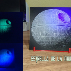 Diseño_sin_título_5.png Free STL file dibujo 3D star of death (Glow in the dark)・3D printing idea to download