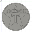 Texaco-2.png 1/18 Embleme Texaco / Texaco emblem diecast