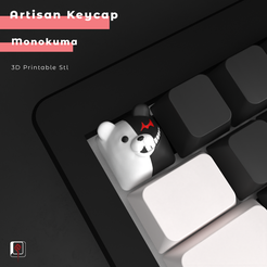 1.png Artisan Keycap - Monokuma - Mechanical Keyboard