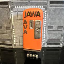 327810066_956646618831753_5172235595670234402_n.jpg STL file STAR WARS VINTAGE JAWA JAVA COFFEE VENDING MACHINE GONK DROID, CUSTOM UNPRODUCED KENNER, HASBRO ACTION FIGURE, 3.75", 1/18・3D printing idea to download