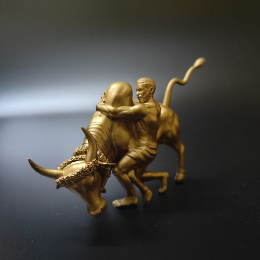 🐂 Jallikattu Kaalai Statue – Static Rotating Assembly Model