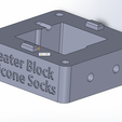 Center.png Descargar archivo STL gratis Molde de calcetines de silicona Hotend para Creality CR-6 SE - GRATIS • Modelo para imprimir en 3D, JonathanWang